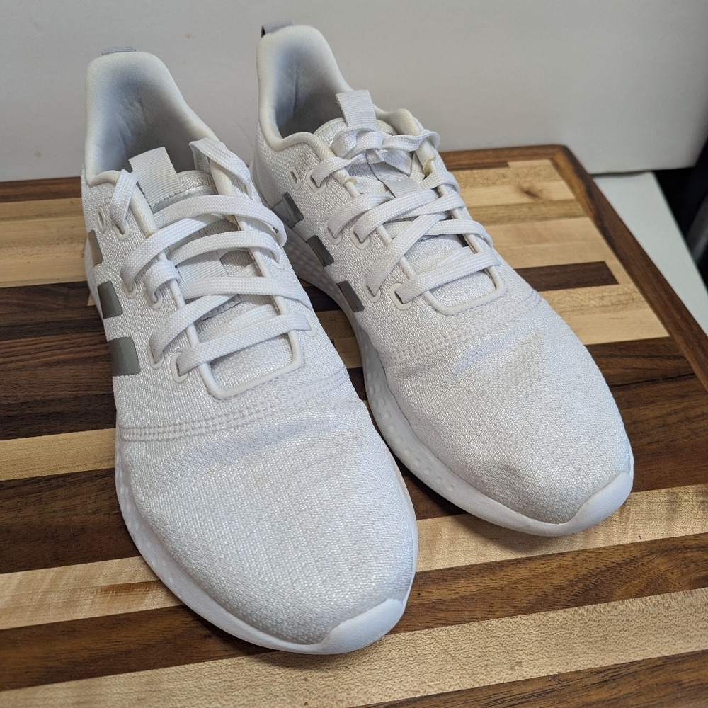 Adidas Puremotion Women's Running Sneakers White Metallic Silver Size 9.5 - Picture 6 of 6